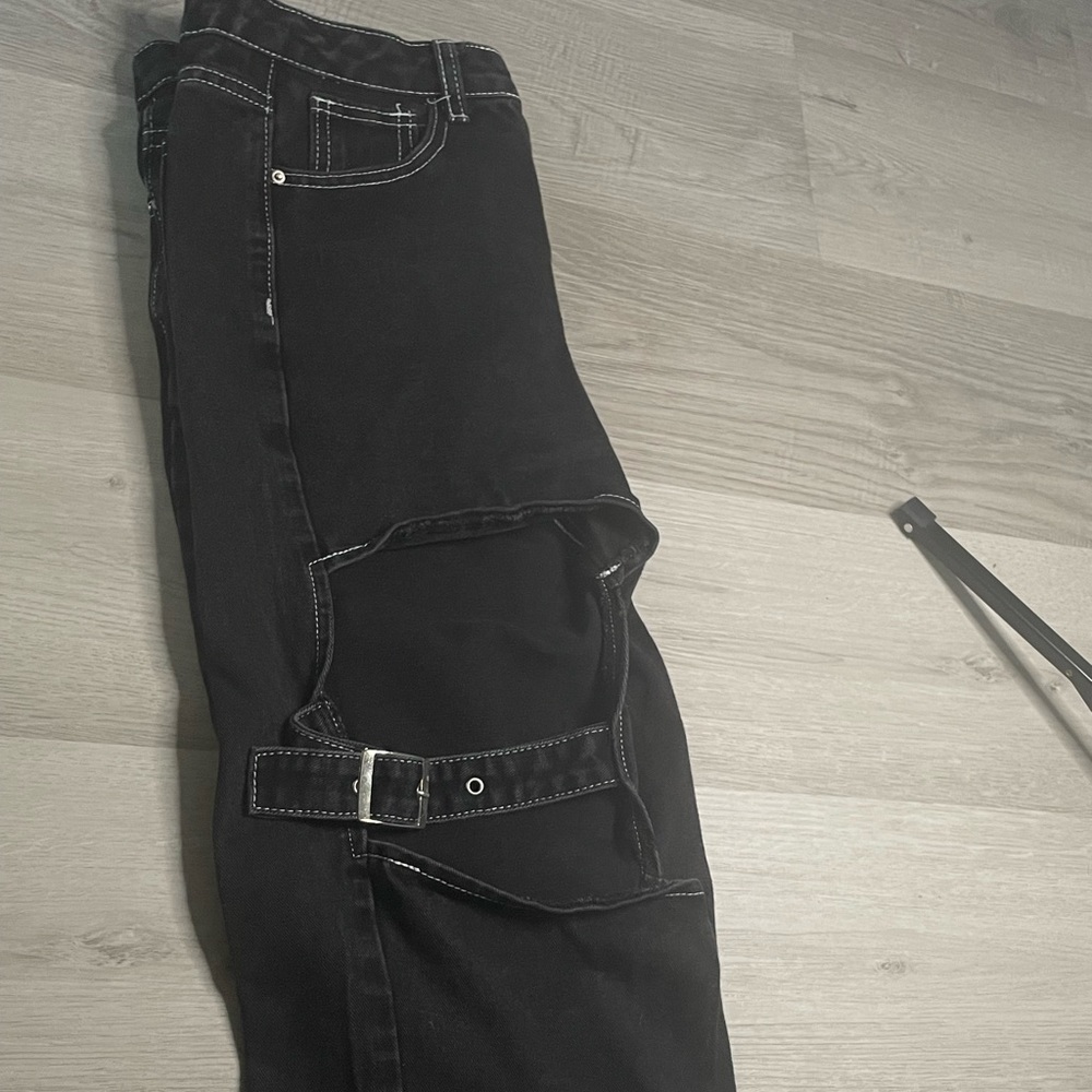 Alt/ Y2K Oversized Black jeans
